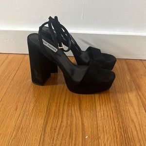 Steve Madden Suede Platforms